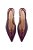 Scarpin Slingback Anabela Verniz Bico Fino Luiza Barcelos Marsala - Imagem 4