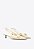 Scarpin Salto Baixo Slingback Pauline Bico Fino Vicenza Off White - Imagem 5