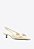 Scarpin Salto Baixo Slingback Pauline Bico Fino Vicenza Off White - Imagem 3