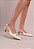 Scarpin Salto Baixo Slingback Pauline Bico Fino Vicenza Off White - Imagem 7