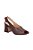 Sandália Feminina Slingback Peep Toe Luiza Barcelos Coffee - Imagem 2