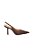 Scarpin Feminino Slingback Bico Fino Luiza Barcelos Coffee - Imagem 1