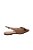 Sapatilha Feminina Slingback Bico Fino Laço Luiza Barcelos Camel - Imagem 3