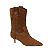 Bota Tessa Nobuck Salto Baixo Paula Torres Camel - Imagem 1