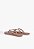 Chinelo Feminino Flat Flip Flops Logo Schutz Marrom - Imagem 3