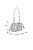 Bolsa Couro Media Metalcolor Tresse Enfeiteis Luiza Barcelo Prata - Imagem 7