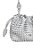 Bolsa Couro Media Metalcolor Tresse Enfeiteis Luiza Barcelo Prata - Imagem 4