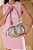 Bolsa Couro Media Metalcolor Tresse Enfeiteis Luiza Barcelo Prata - Imagem 6