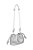 Bolsa Couro Media Metalcolor Tresse Enfeiteis Luiza Barcelo Prata - Imagem 5