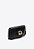 Bolsa Pequena Tiracolo Couro Croco Logomania Strass Vicenza Preto - Imagem 2