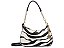 Bolsa Média Shoulder Pelo Zebra Afri Preto Schutz - Imagem 1
