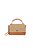 Bolsa Média Em Camurça Bege Fendi E Couro Caramelo Luiza Barcelos - Imagem 1