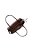 Bolsa Grande Baguete  Couro  Logotipo Luiza Barcelos Coffee - Imagem 4