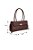 Bolsa Grande Baguete  Couro  Logotipo Luiza Barcelos Coffee - Imagem 6