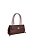 Bolsa Grande Baguete  Couro  Logotipo Luiza Barcelos Coffee - Imagem 2