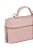 Bolsa Pequena Alça Chaveiro Avestruz Luiza Barcelos Rosa - Imagem 4