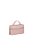 Bolsa Pequena Alça Chaveiro Avestruz Luiza Barcelos Rosa - Imagem 2