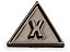 Pingente Metal Letra X Schutz Marrom - Imagem 1