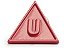 Pingente Metal Letra U Schutz Rosa Pink - Imagem 1