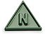 Pingente Metal Letra N Schutz Verde - Imagem 1