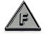 Pingente Metal Letra F Schutz Azul Marinho - Imagem 1