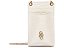 Porta Celular Couro Logotipo Dourado Schutz Off White - Imagem 1