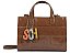 Bolsa Média Tote Logotipo Schutz Marrom - Imagem 1