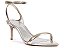 Sandália Skye Leaf Mid Prata E Dourado Schutz - Imagem 1