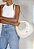 Bolsa Hobo 944 Moon Bag Média Couro Branca Schutz - Imagem 5