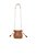 Bolsa Mini Em Couro Com Alça Corrente e Fechamento Luiza Barcelos Camel - Imagem 3