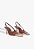 Slingback Biqueira de Metal Couro Marrom Schutz - Imagem 2