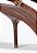 Slingback Biqueira de Metal Couro Marrom Schutz - Imagem 7
