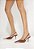 Slingback Biqueira de Metal Couro Marrom Schutz - Imagem 5