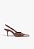 Slingback Biqueira de Metal Couro Marrom Schutz - Imagem 1