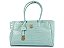 Bolsa Grande Shopping Aligator Shine Ciano Schutz - Imagem 1