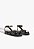 Papete Flatform Fivela Tachas Couro Preta Schutz - Imagem 2