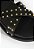 Papete Flatform Fivela Tachas Couro Preta Schutz - Imagem 6