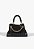 Bolsa Satchel Rebecca Média Couro Preta Schutz - Imagem 4