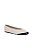 Sapatilha Em Couro Off White Com Verniz Preto Luiza Barcelos - Imagem 1