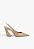 Scarpin Lexi Sling Block Couro Marrom Claro Schutz - Imagem 1
