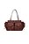Bolsa Grande Tote Em Couro Com Alças Coffee Luiza Barcelos - Imagem 1