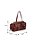 Bolsa Grande Tote Em Couro Com Alças Coffee Luiza Barcelos - Imagem 6