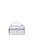 Bolsa Vanity Pequena Em Couro Metalizado Avestruz Prata Luiza Barcelos - Imagem 1
