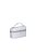 Bolsa Vanity Pequena Em Couro Metalizado Avestruz Prata Luiza Barcelos - Imagem 2