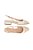 Scarpin Slingback Salto Baixo Em Couro Off White E Nata Luiza Barcelos - Imagem 6