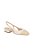 Scarpin Slingback Salto Baixo Em Couro Off White E Nata Luiza Barcelos - Imagem 1