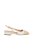Scarpin Slingback Salto Baixo Em Couro Off White E Nata Luiza Barcelos - Imagem 2