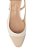 Scarpin Slingback Salto Baixo Em Couro Off White E Nata Luiza Barcelos - Imagem 5