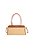 Bolsa Média Em Ráfia Nude E Couro Camel Luiza Barcelos - Imagem 3