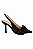 Scarpin Salto Alto Couro Preto Com Rebites Luiza Barcelos - Imagem 2
